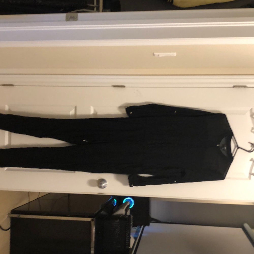 Massimo black long sleeve jumpsuit